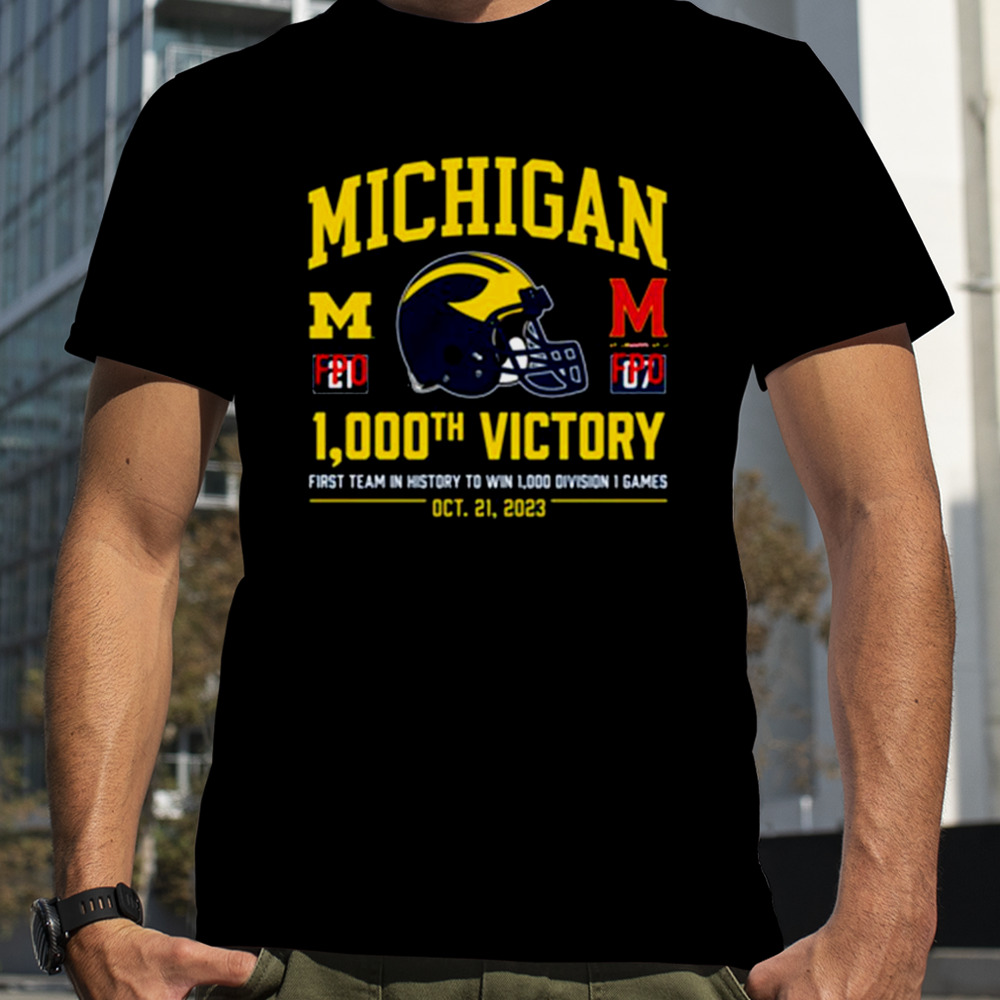 Valiant University of Michigan Football 1000th Win 2023 Shirt