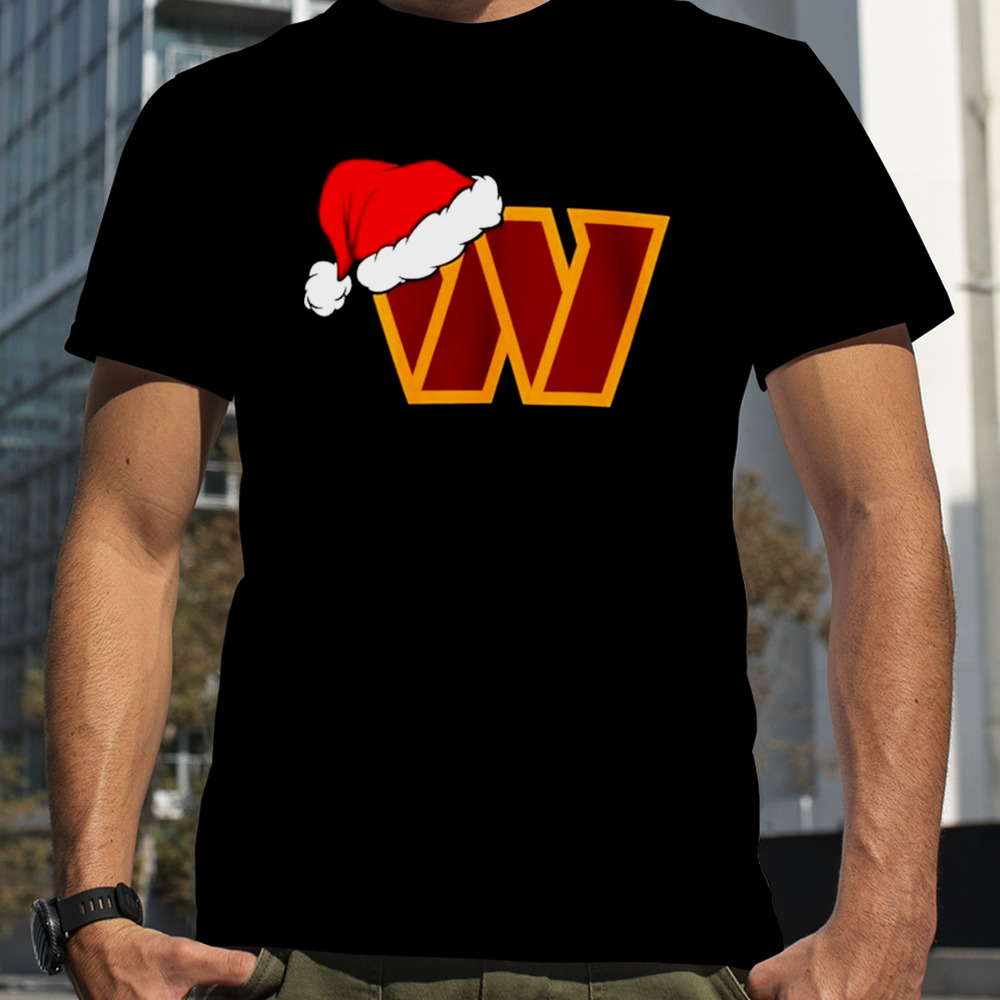 Washington Commanders logo Santa Hat Christmas 2023 Shirt