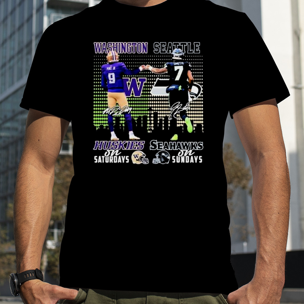 Washington Huskies On Saturdays And Seattle Seahawks On Sundays shirt