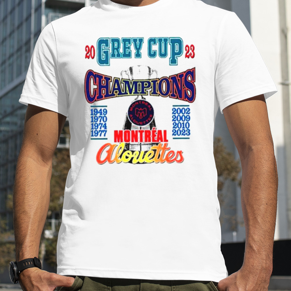 2023 Grey cup Champions Montreal Alouettes shirt