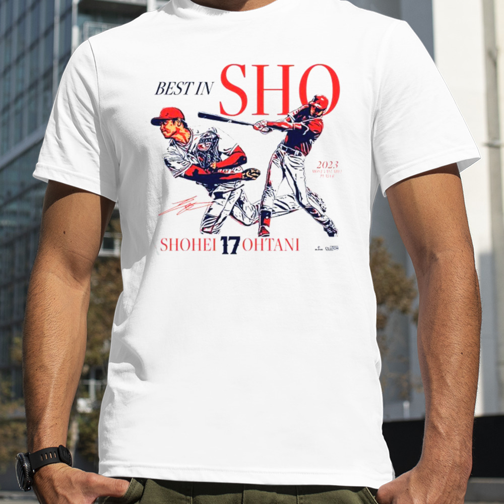 2023 Most Valuable Player Best In Sho Shohei Ohtani Mlbpa Signature T-shirt