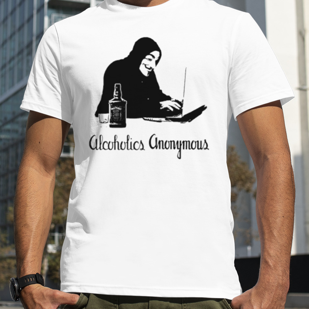 Alcoholics anonymous wine shirt