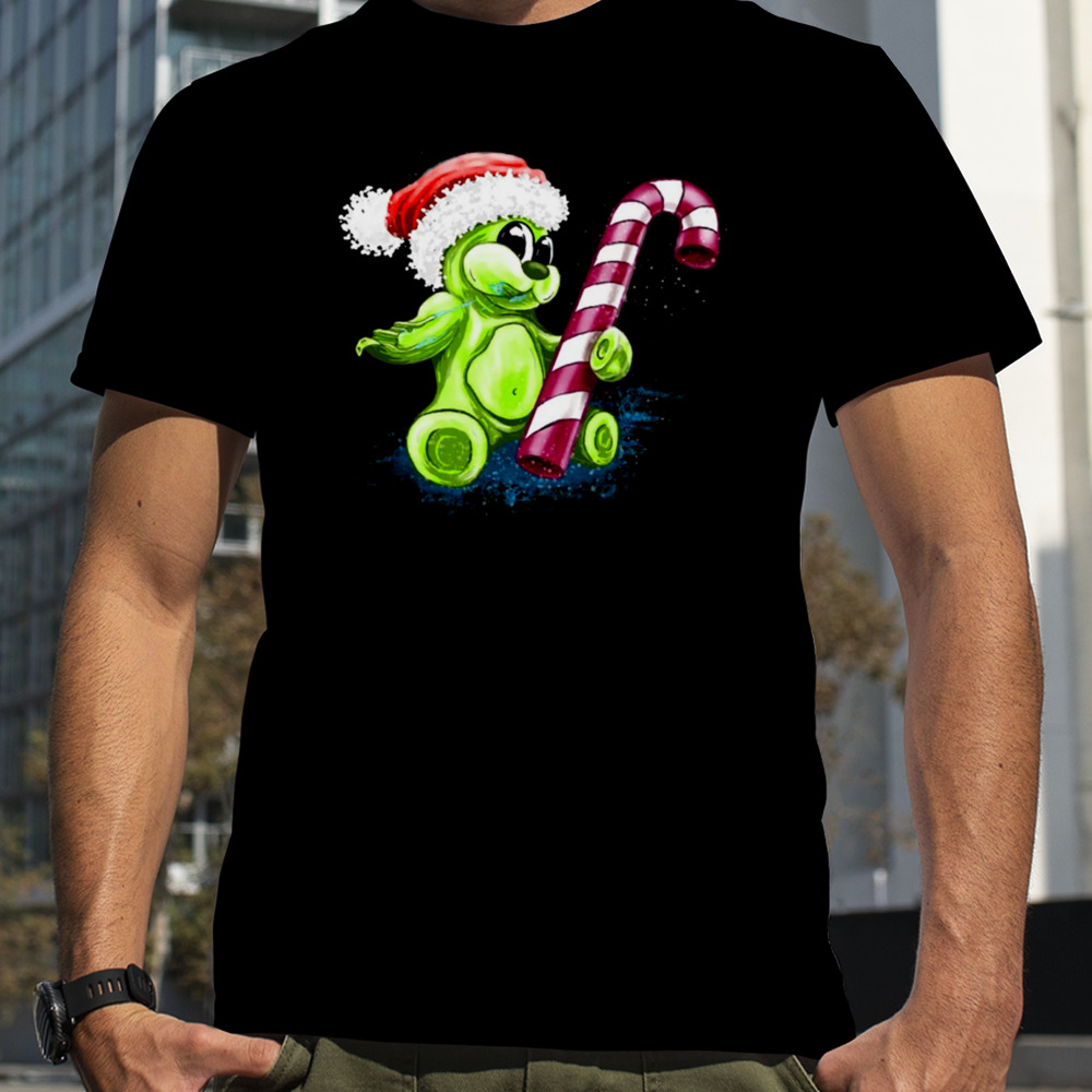 Bear Gummy And Candy Cane Christmas shirt