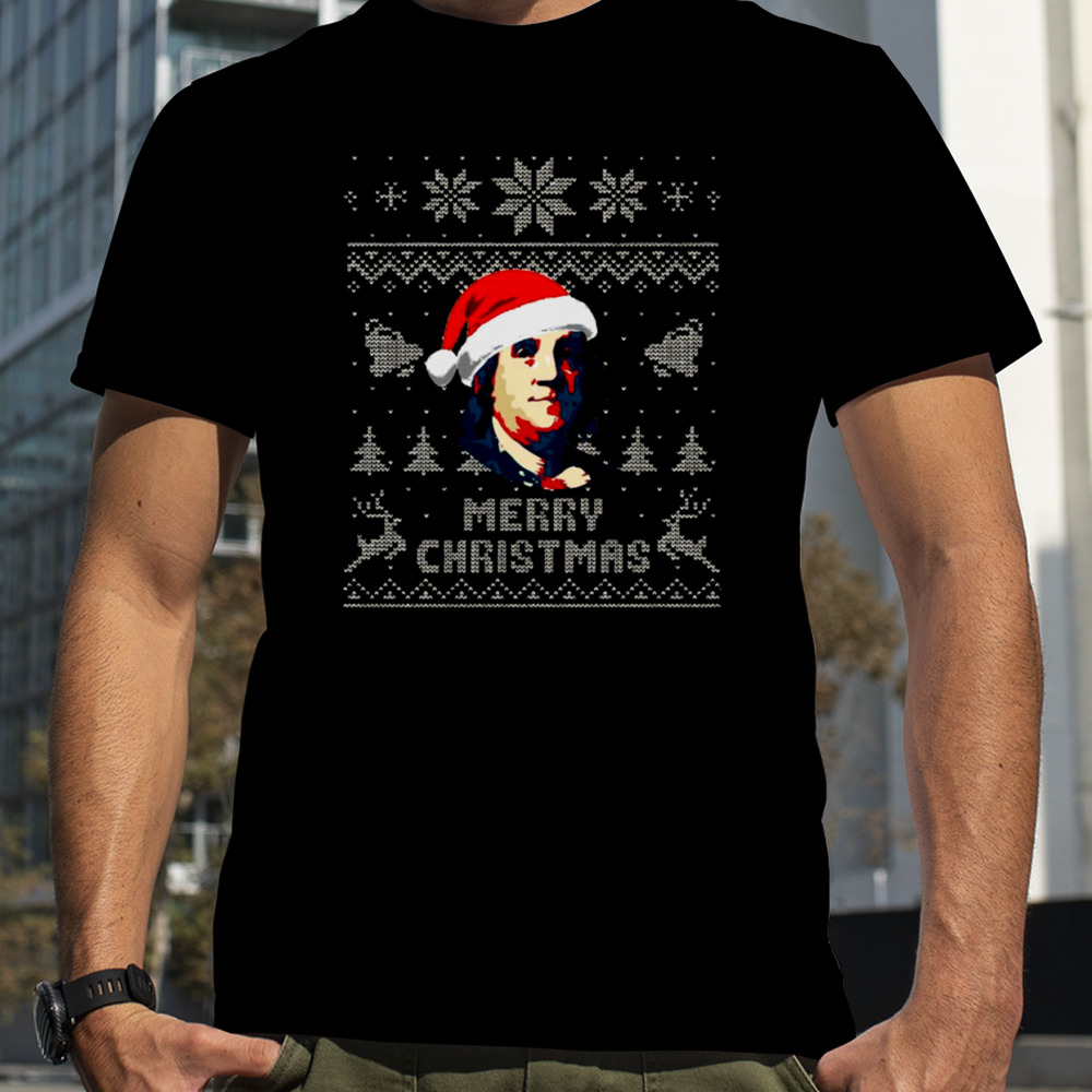 Benjamin Franklin Merry Christmas shirt