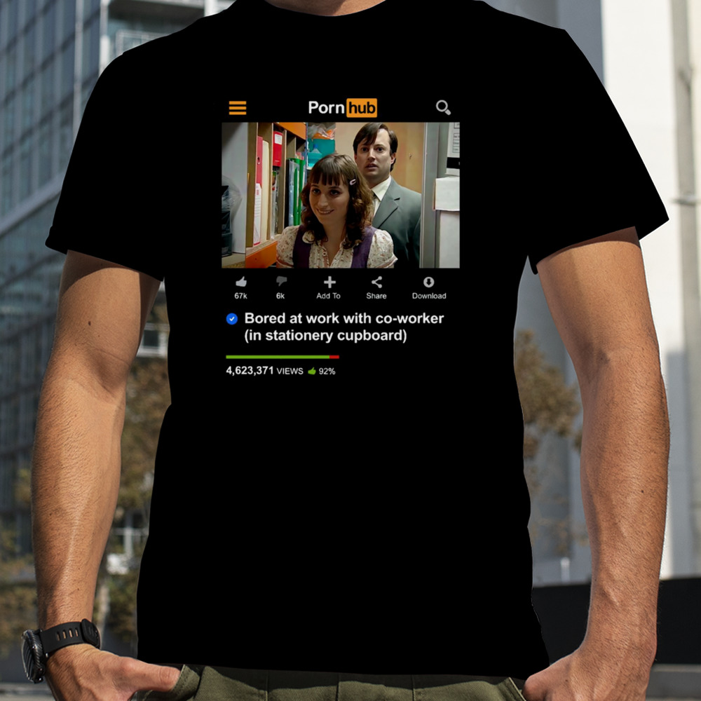 Bored At Work Stationery Cupboard Peep Show Meme shirt