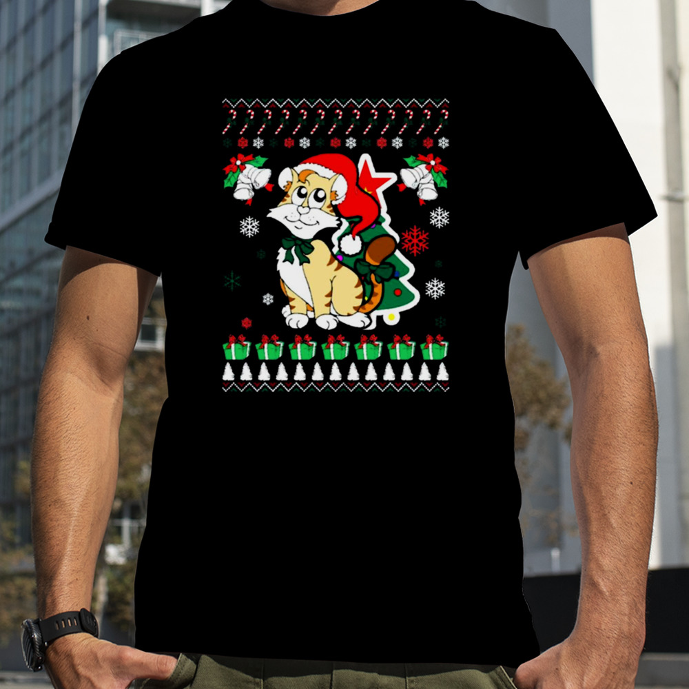 Christmas Cat Ugly Christmas Model shirt