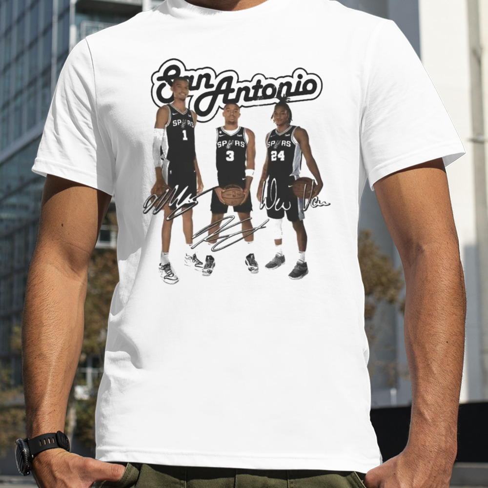 Gamechanger La San Antonio 2023 Spurs Signatures T-shirt