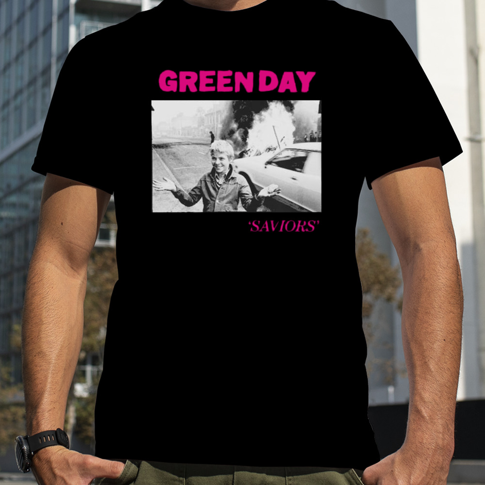 Green Day Saviors Album Cover T-shirt