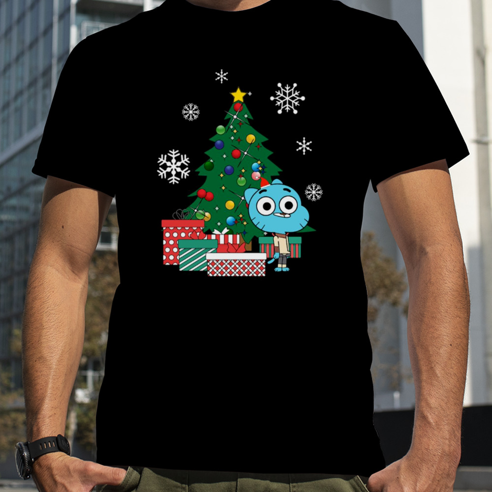 Gumball Watterson Around The Christmas Tree The Amazing World shirt