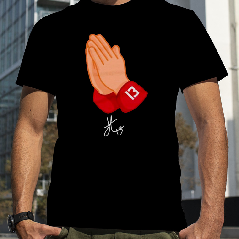 Jordan Travis College praying hand shirt