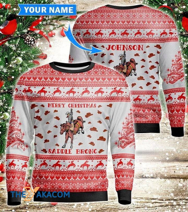 Personalized Christmas Day's Galloping Horseman Gift For Christmas Ugly Christmas Sweater