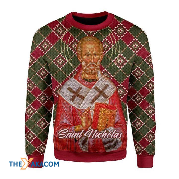 Saint Nicholas Gift For Christmas Ugly Christmas Sweater