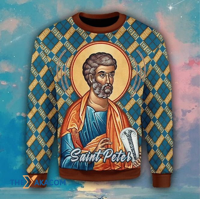 Saint Peter Gift For Christmas Ugly Christmas Sweater