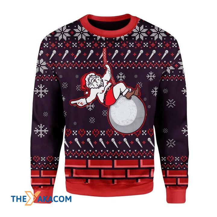 Santa Claus Playing Gift For Christmas Ugly Christmas Sweater