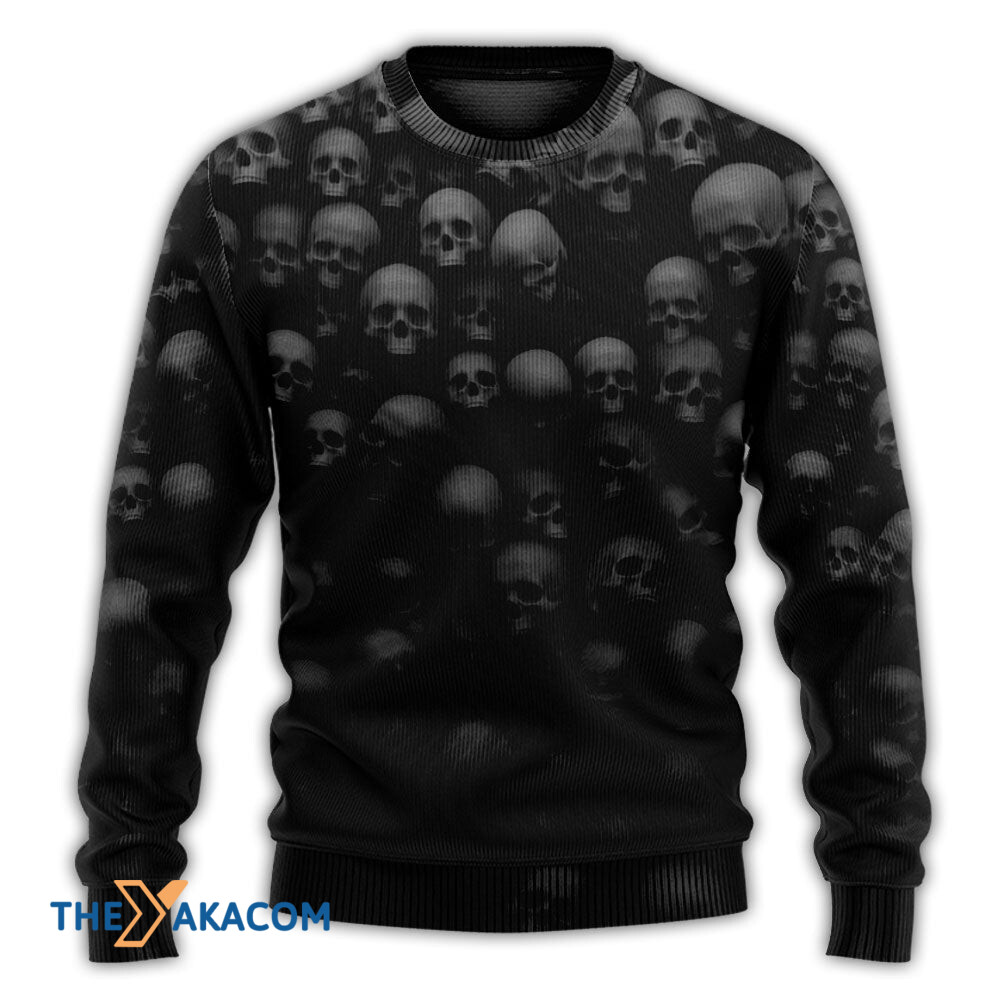 Skull Let Them Go To Hell Gift For Lover Ugly Christmas Sweater