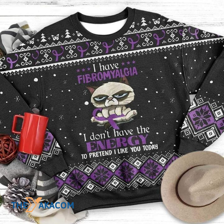 Sloth With Purple Ribbon I Don't Have The Energy To Pretend I Like You Gift For Christmas Ugly Christmas Sweater