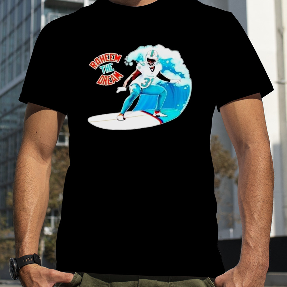 Surfing Raheem The Dream Miami Dolphins shirt