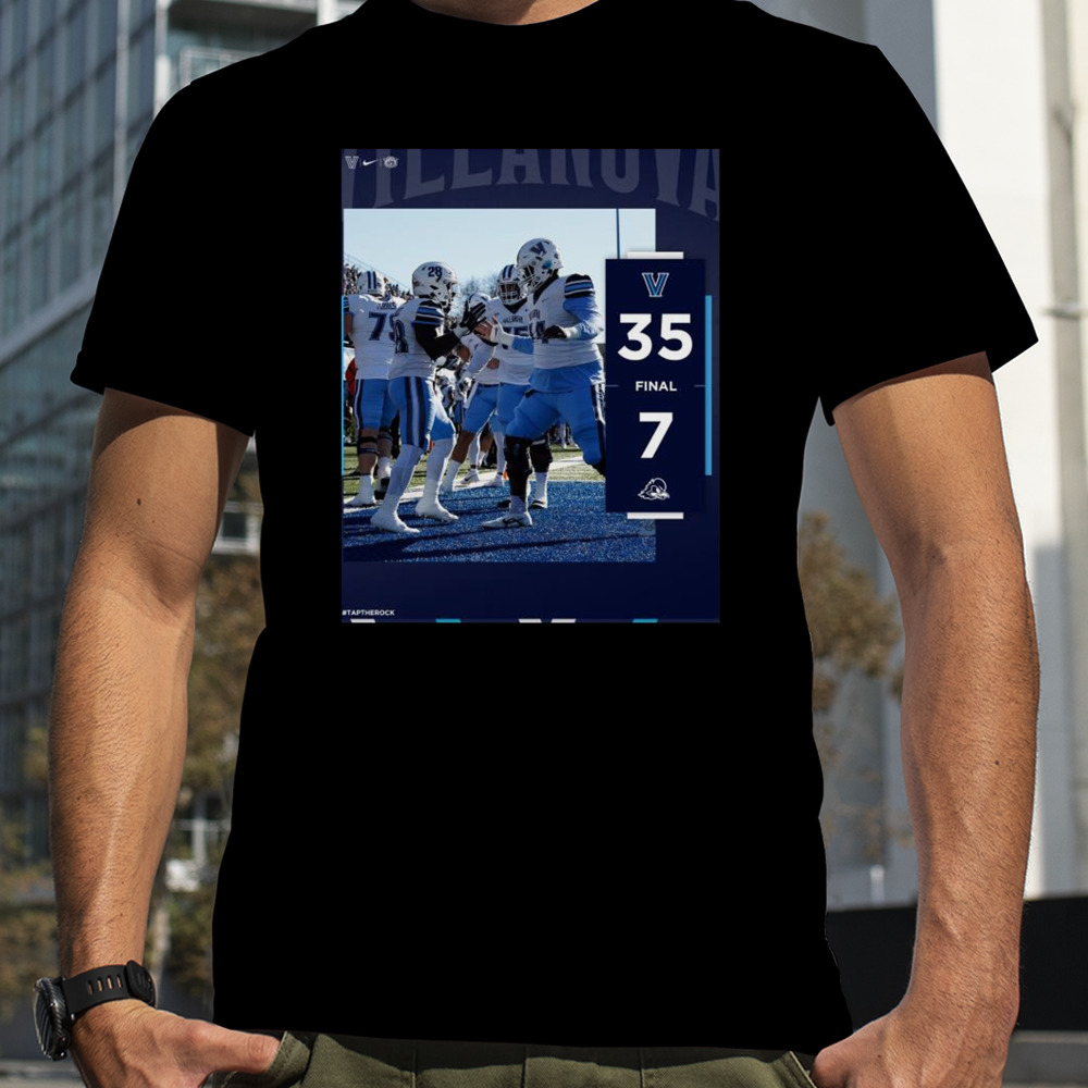 Villanova Wildcats wins 35 7 Delaware 2023 CAA Football Championship final score T-shirt