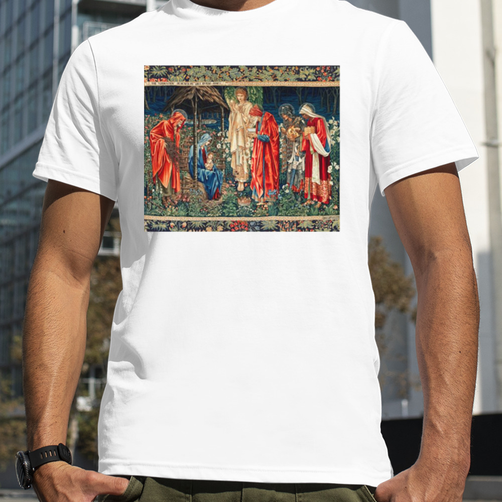 Adoration Of The Magi William Morris Burne Jones Christmas Tapestry shirt