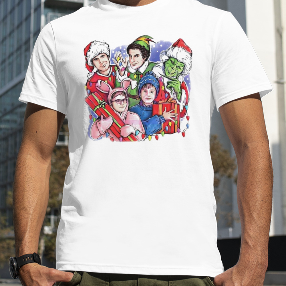 Christmas Friends Movie Character shirt