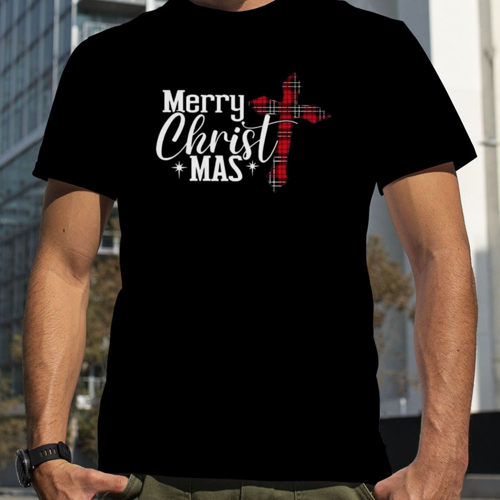 Cross Merry Christmas Christian T-shirt