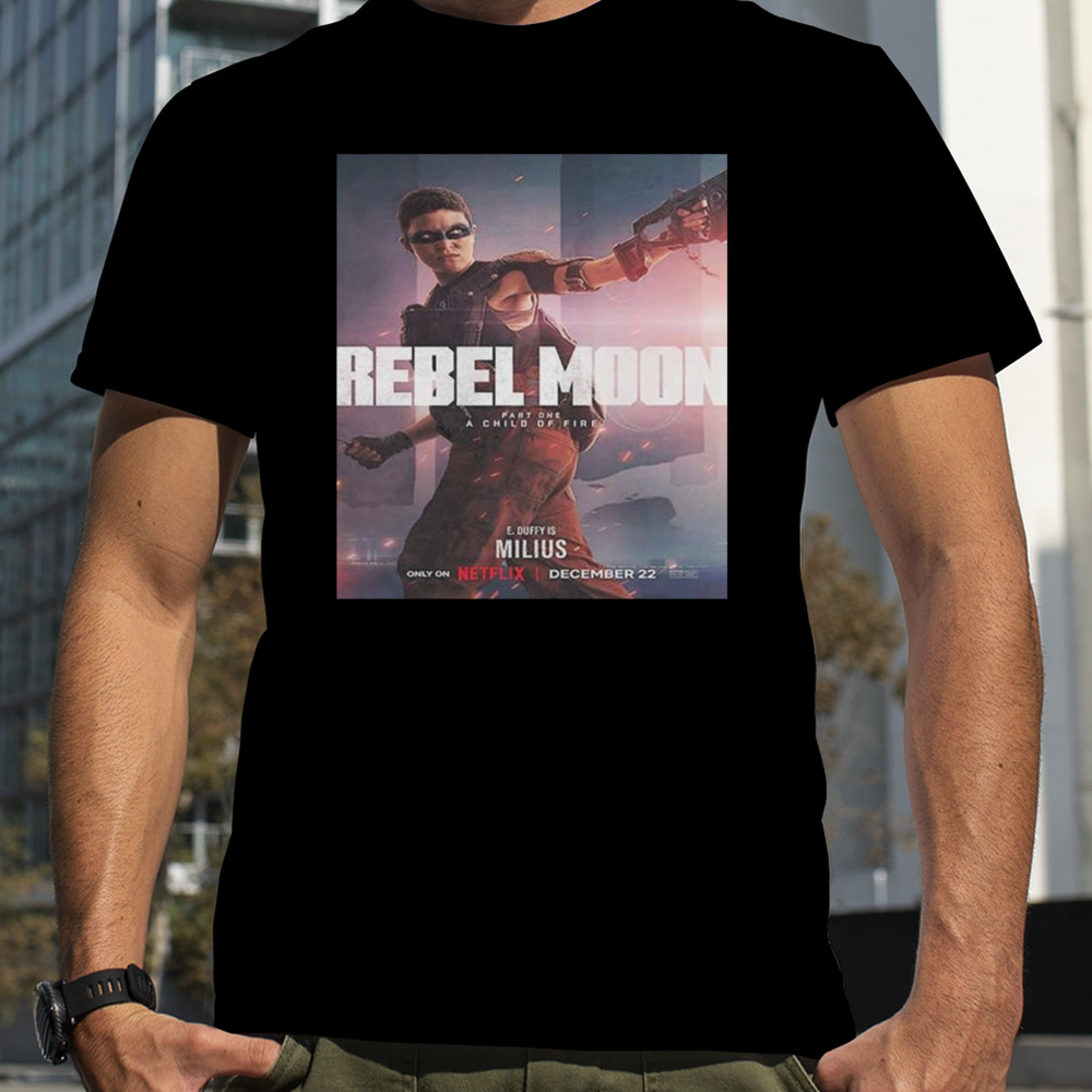 E Duffy Is Milius In Rebel Moon Part 1 A Child Of Fire Unisex T-Shirt