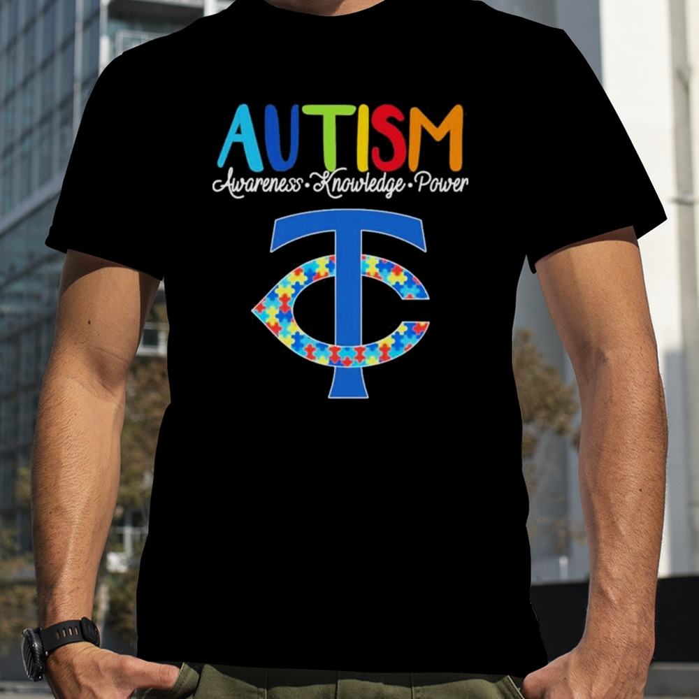 Minnesota Twins Autism Awareness Knowledge Power shirt