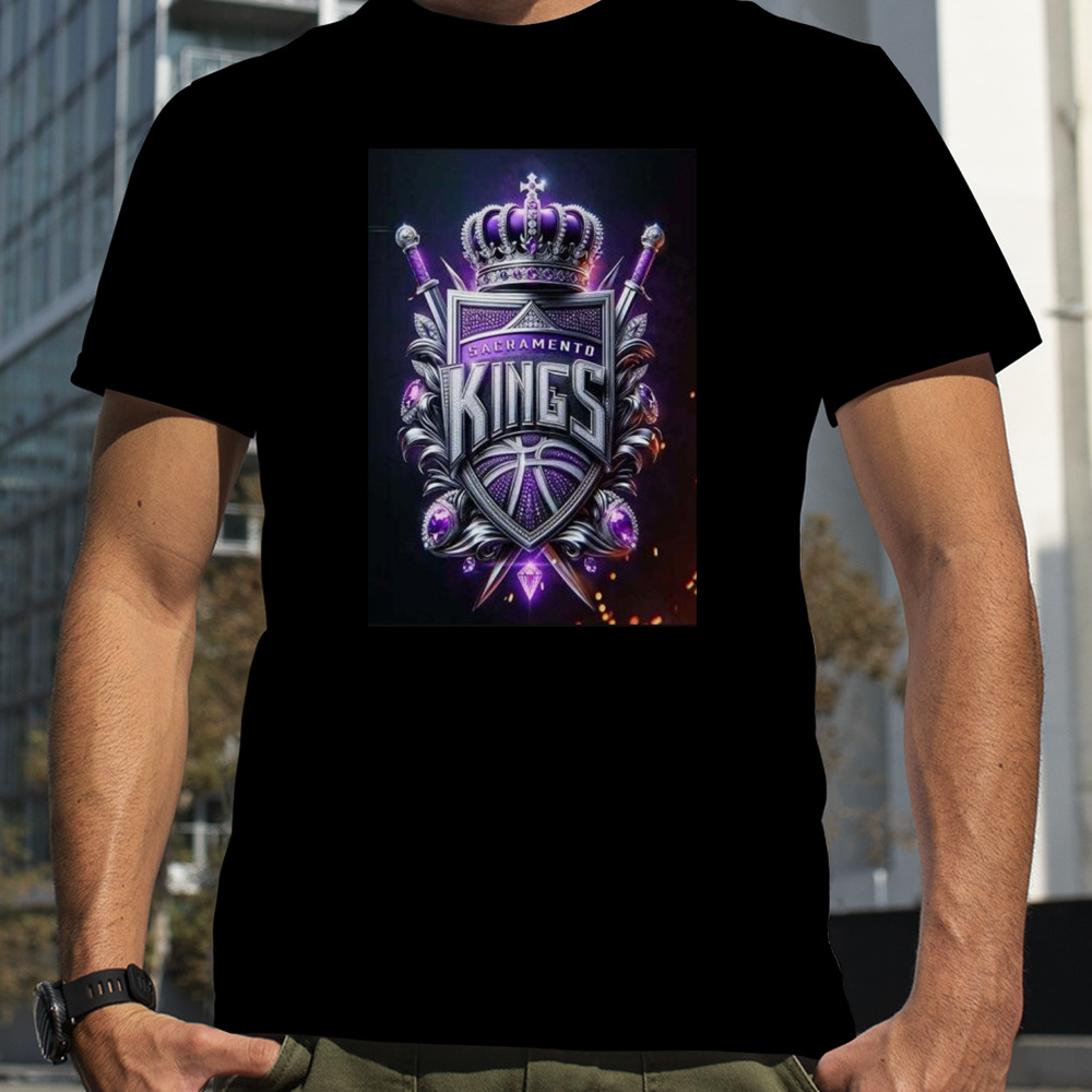 NBA Realistic Logo Of Sacramento Kings shirt