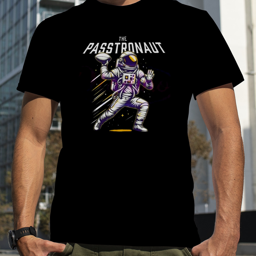 Passtronaut Throwing A Football T-shirt