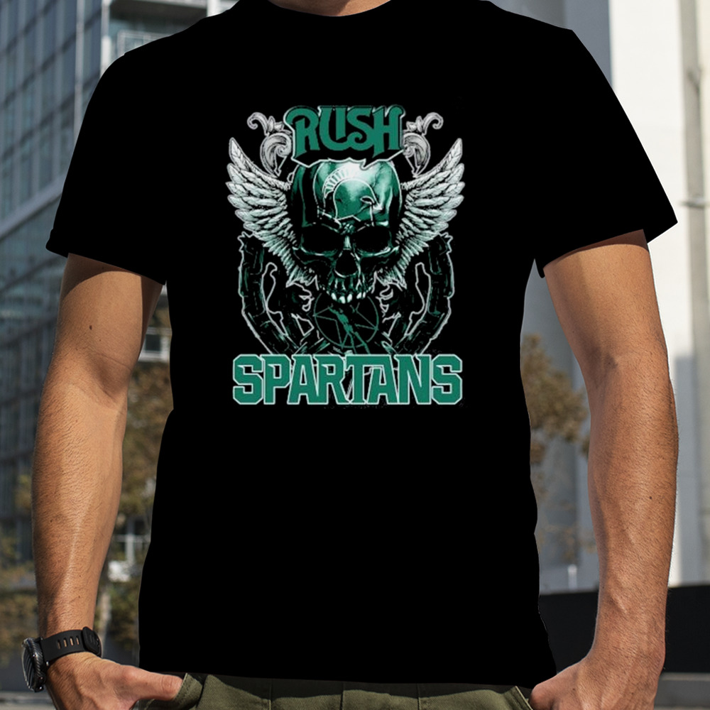 Skull Wings Rush Michigan State Spartans shirt