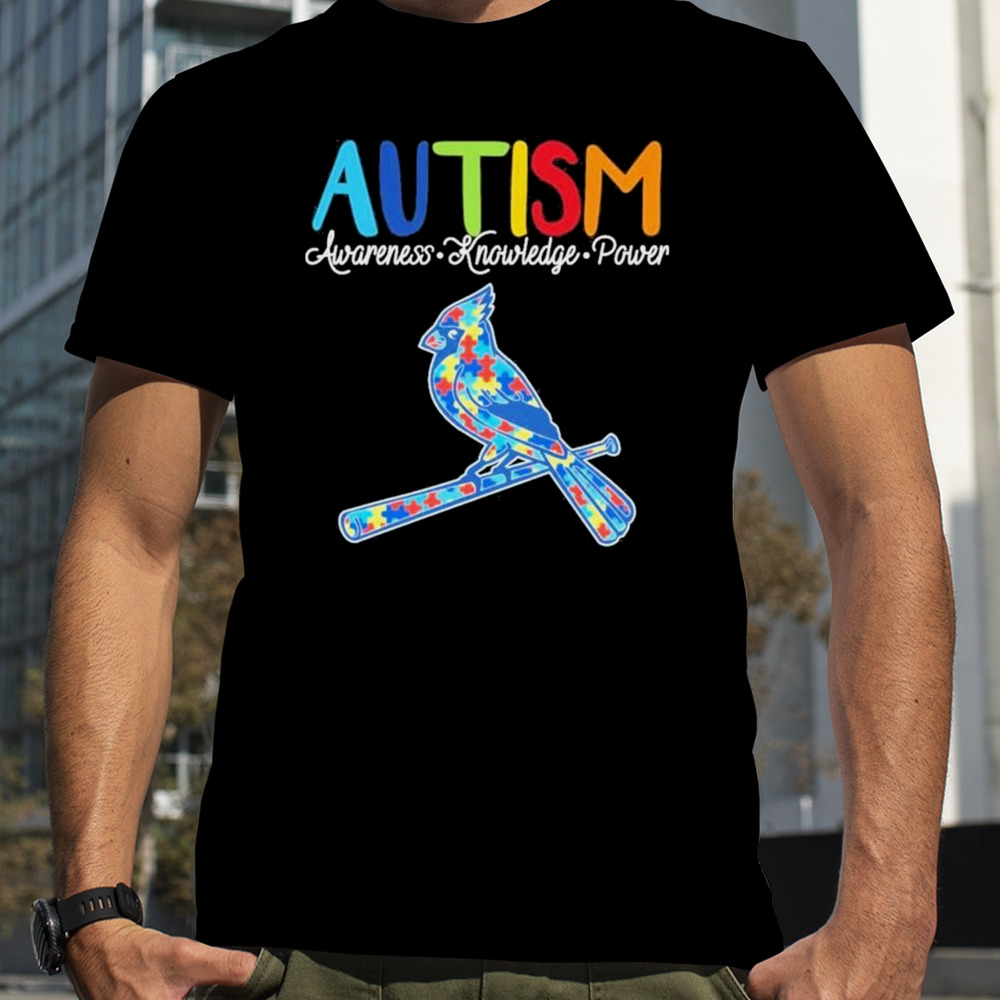 St. Louis Cardinals Autism Awareness Knowledge Power shirt