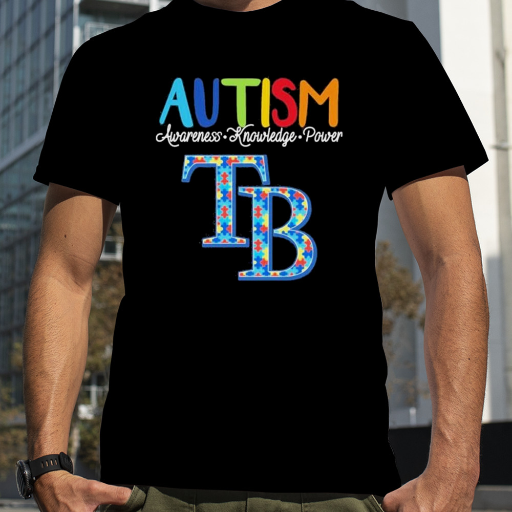 Tampa Bay Rays Autism Awareness Knowledge Power shirt