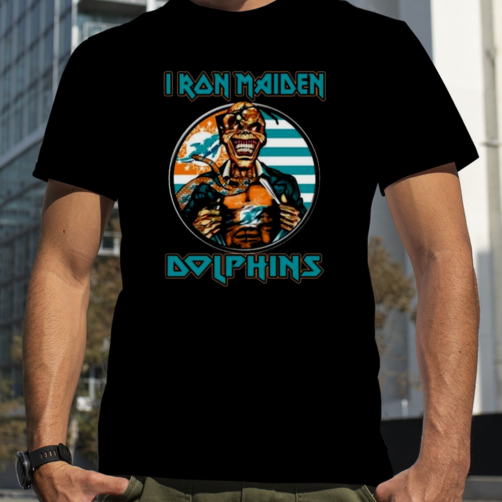 Blood Inside Me Iron Maiden Miami Dolphins shirt