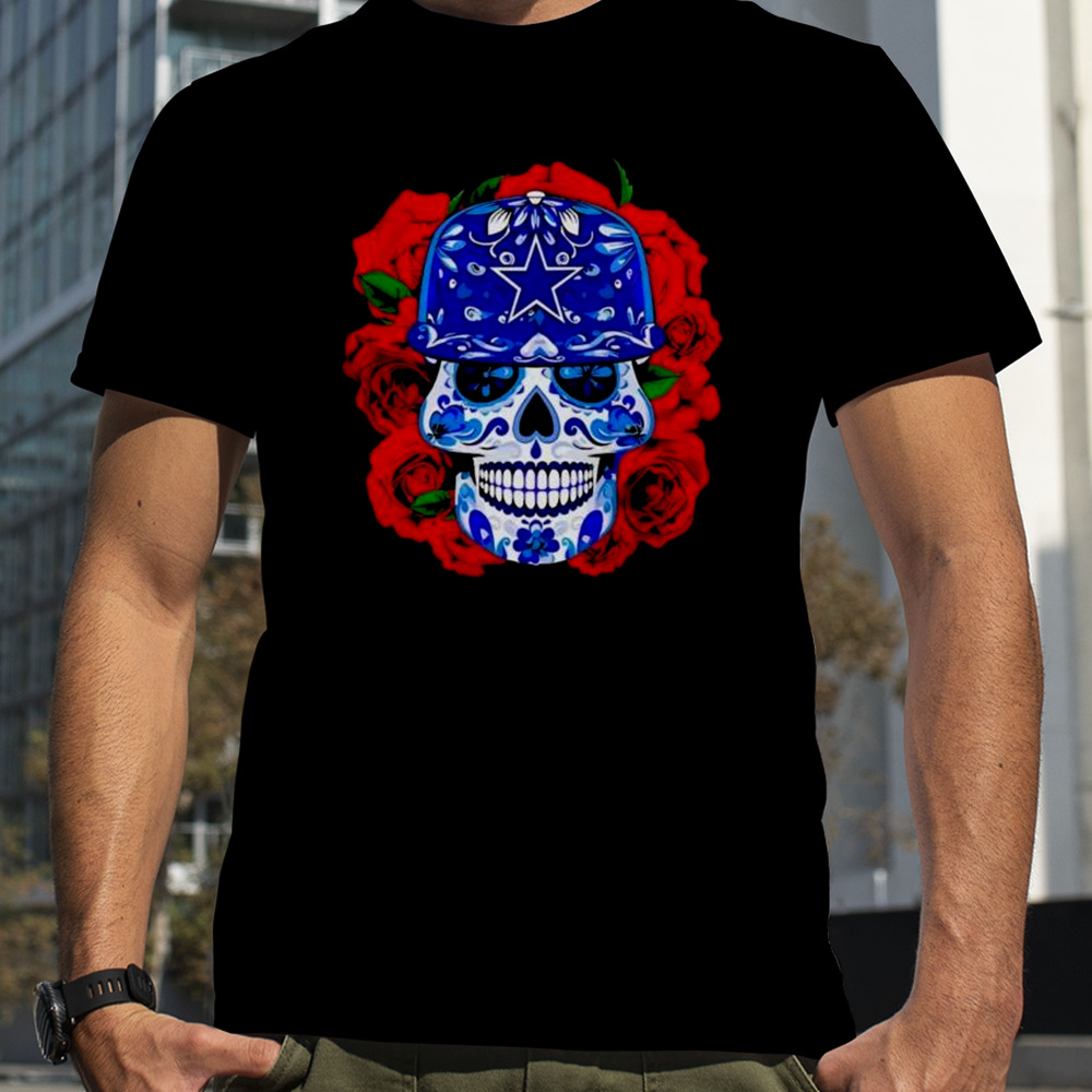 Dallas Cowboys Roses Sugar Skull shirt