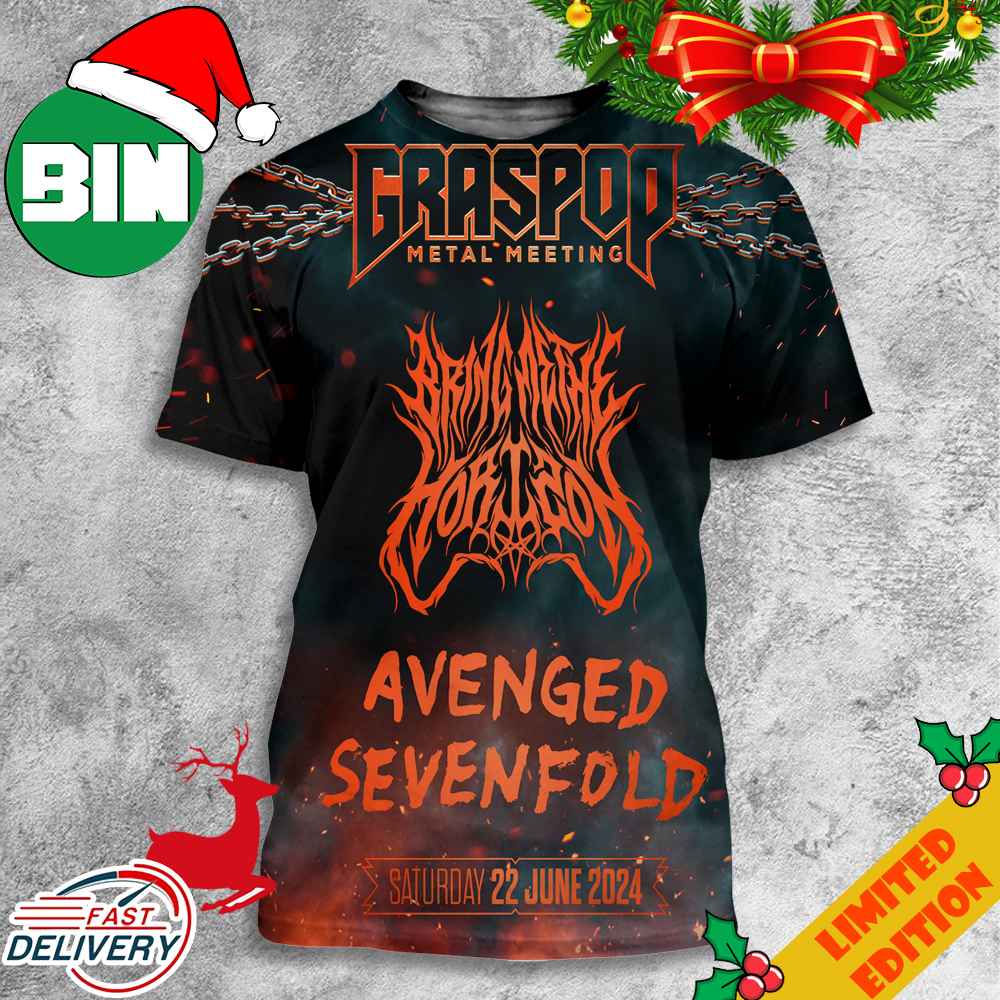 Graspop Metal Meeting The GMM24 Lineup With Two Powerhouse Bring Me The Horizon Avenged Sevenfold Saturday 22 June 2024 3D T-Shirt