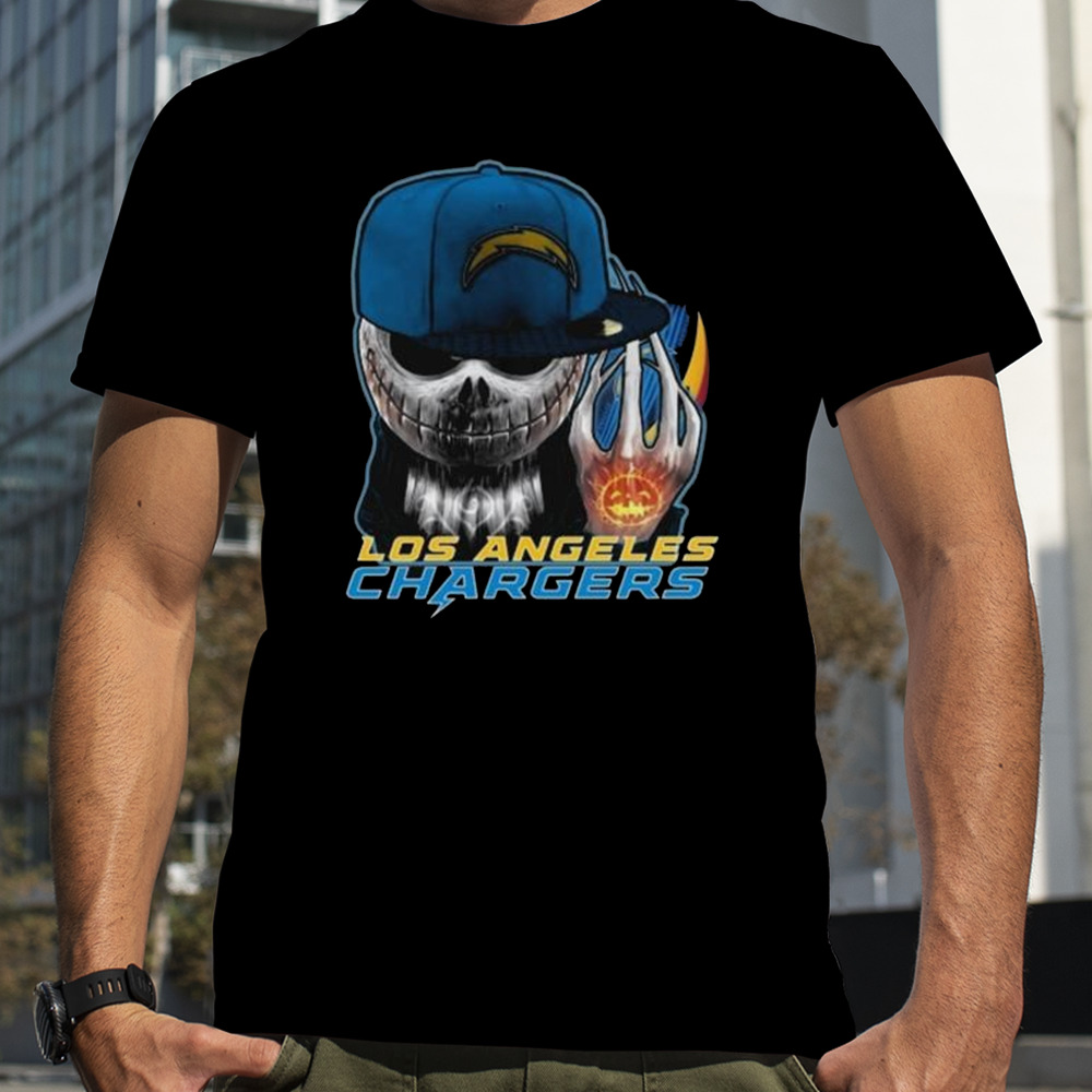 Jack Skellington Hat Los Angeles Chargers shirt