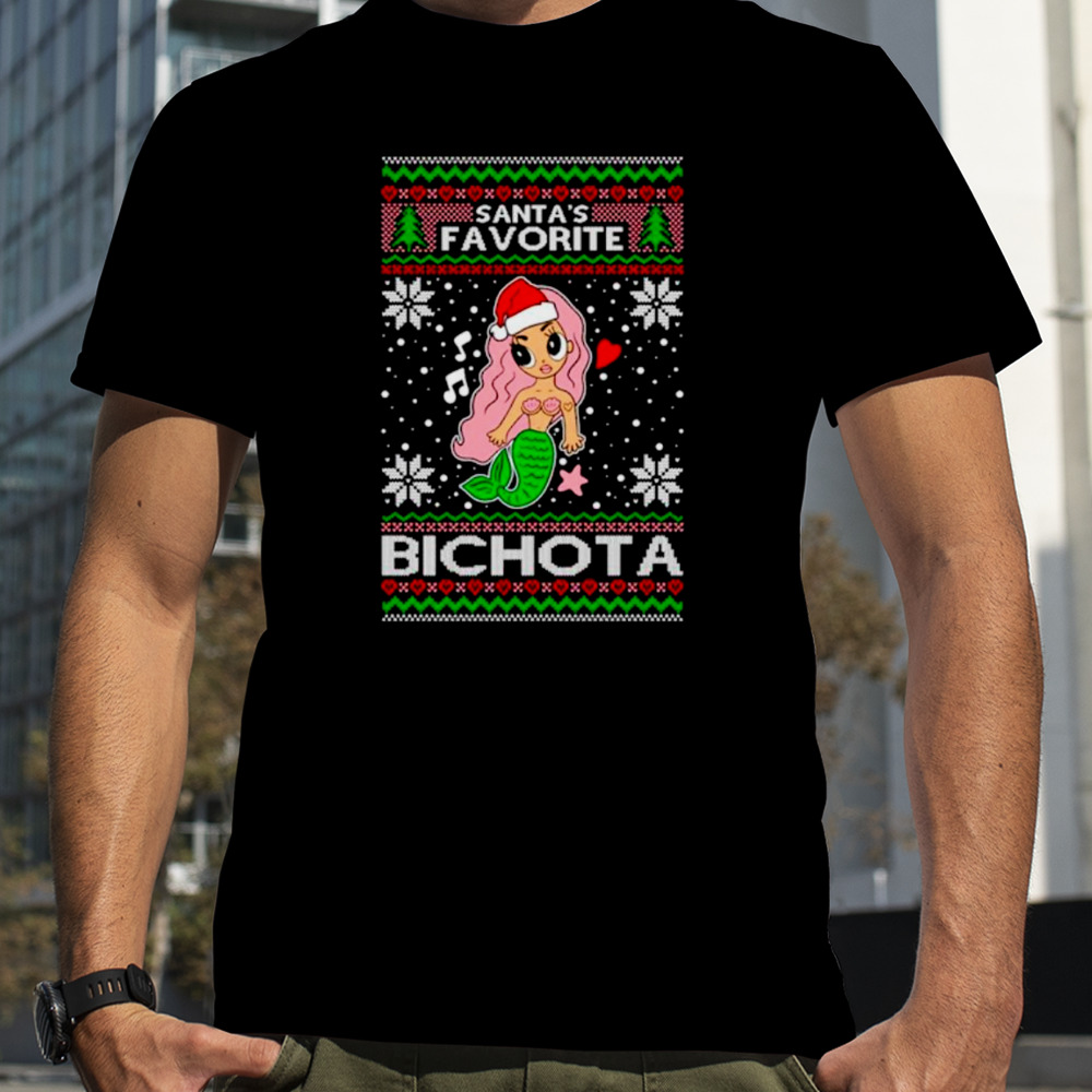 Mermaid Santa’s favorite bichota Ugly Christmas shirt