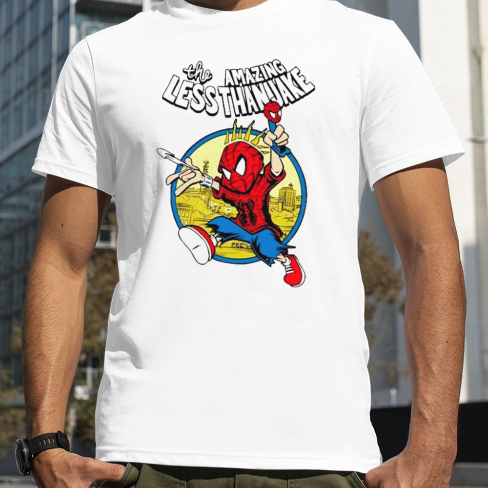 Spider Man the amazing less than jake shirt