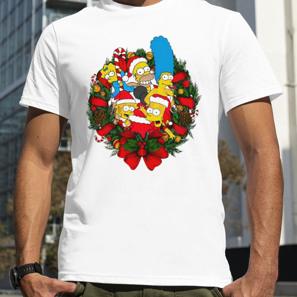 The Simpsons Christmas Wreath shirt