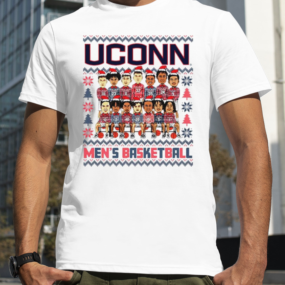 UConn Men’s Basketball Holiday Team Caricature shirt