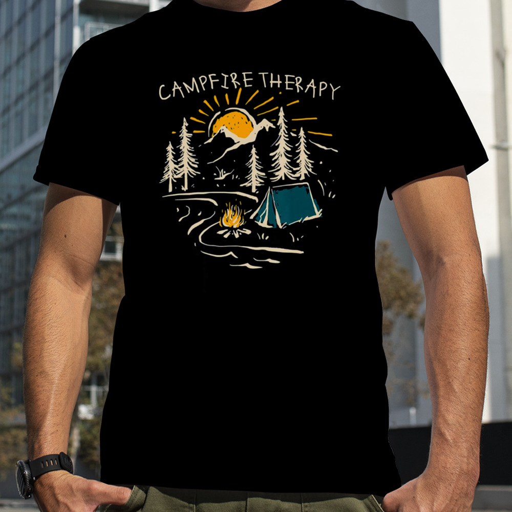 Campfire Therapy Camping Nature Adventure Outdoor shirt