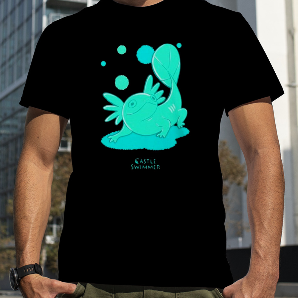 Castle swimmer worm funny shirt