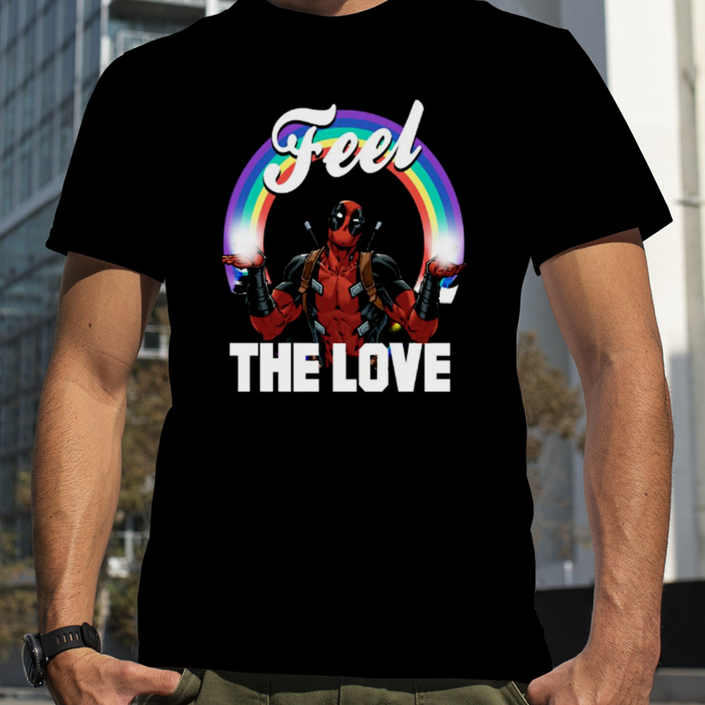 Deadpool’s Feel The Love Full Rainbow Arch shirt