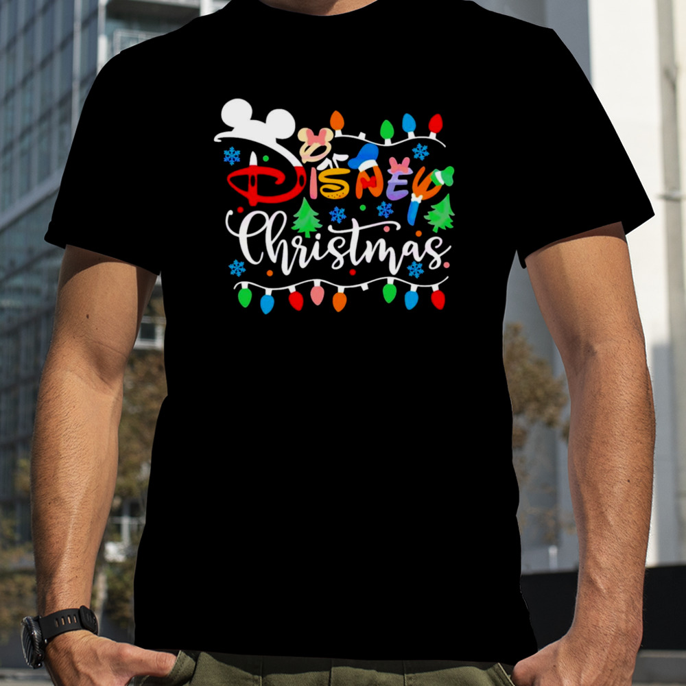 Disney Christmas lights retro shirt