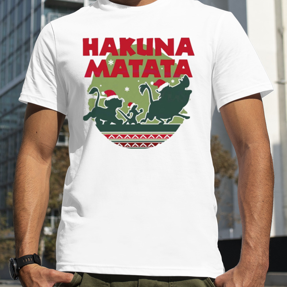 Hakuna Matata Simba Timon Pumbaa Christmas shirt