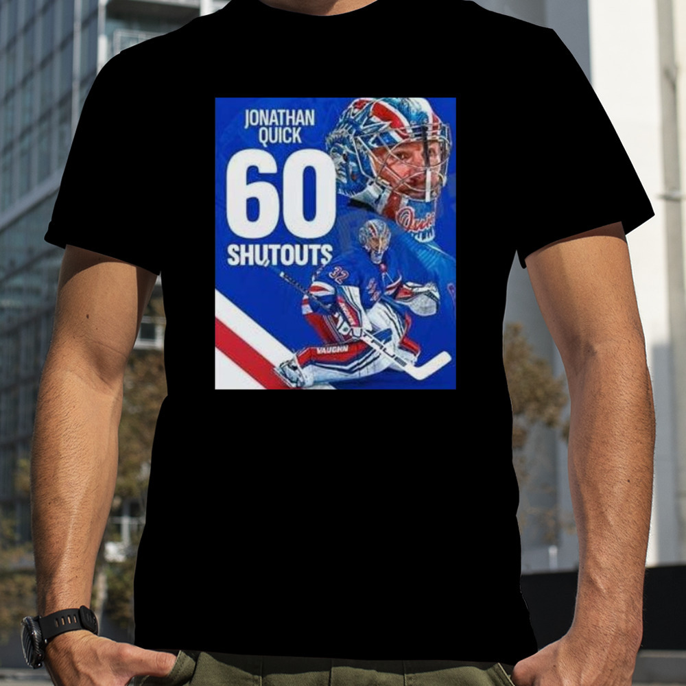 Jonathan Quick 60 Shutouts NHL shirt