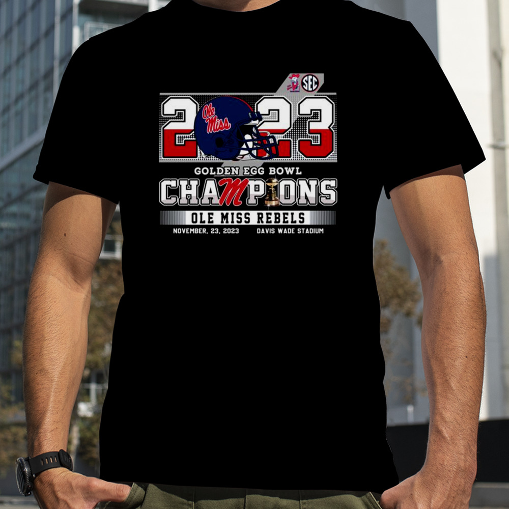 Ole Miss Rebels Football 2023 Golden Egg Bowl Champions Shirt