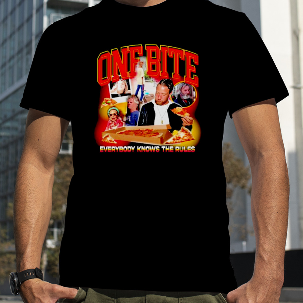 One bite everyone knows the rules shirt