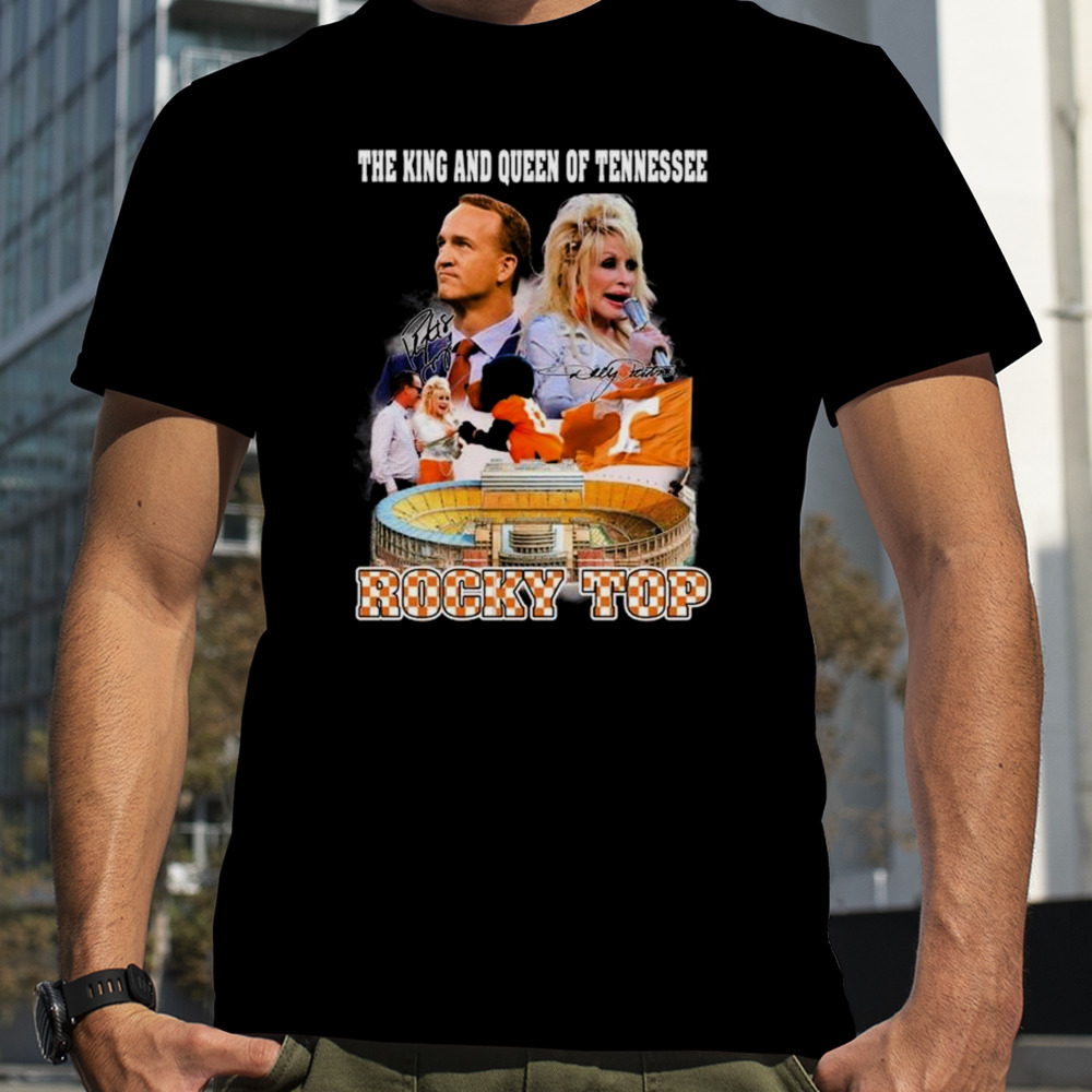 Peyton Manning Dolly Parton Sings Rocky Top in Neyland Stadium For Tennessee Signatures shirt