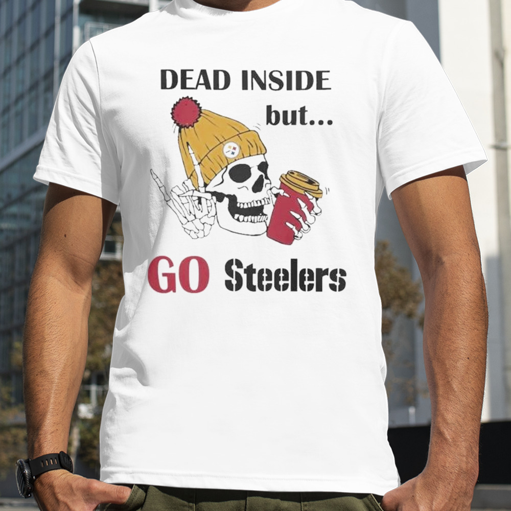 Pittsburgh Steelers Skeleton Dead Inside But Packers Logo shirt